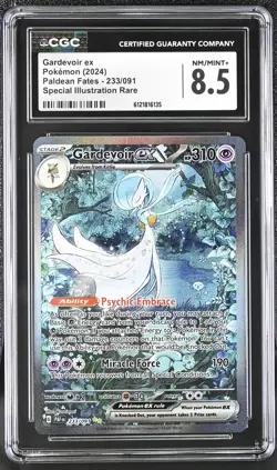 2024 Pokemon Paldean Fates Gardevoir ex SIR CGC 8.5 #233/091 - Image 1