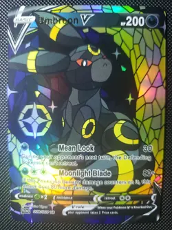 Umbreon Pokemon TCG Custom Textured DIY Holo Foil Card - Image 1