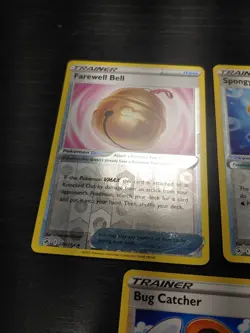 Pokemon TCG Trainer REV HOLO SWSH Fusion Strike Set Quick Ball Bug Catcher Cress - Image 3