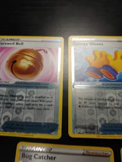 Pokemon TCG Trainer REV HOLO SWSH Fusion Strike Set Quick Ball Bug Catcher Cress - Image 5