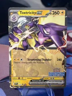 Toxtricity ex SVP 215 Pokemon 2024 Illustration Contest Promo - Free Shipping - Image 1