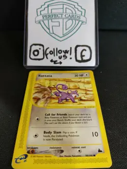 POKEMON SKYRIDGE COMMON RATTATA 90/144 NM- ENG - Image 1