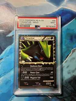 Pokemon Tyranitar Prime 88/95 Unleashed Holo Ultra Rare #88 PSA 9 Mint - Image 1