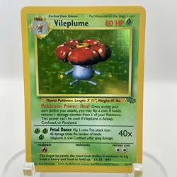 Vileplume 15/64 Jungle Holo LP Rare WOTC Pokemon TCG Vintage Single - Image 1