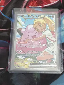 Pokemon TCG Lillie's Clefairy EX Holo Full Art 280/217 Ascended Hero’s Pack - Image 1