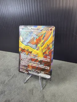 Team Rocket’s Moltres Ex 208/182 Destined Rivals Pokemon Full Art Ultra Rare NM - Image 2