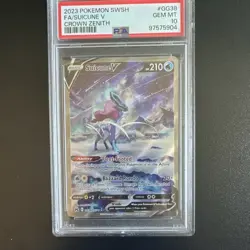 PSA 10: Pokemon Suicune V GG38 Crown Zenith Galarian Gallery Ultra Rare Holo - Image 1