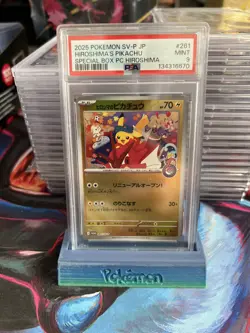 2025 Pokemon SV-P Japanese Hiroshima's Pikachu Special Box PC #261 PSA 9 MINT - Image 1