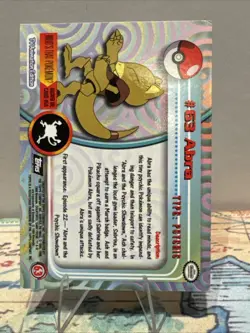 Pokemon TCG Abra Topps #63 Regular - Image 2