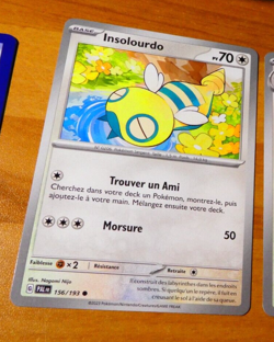 POKEMON EVOLUTIONS A PALDEA CARD CARTE Insolourdo 156/193 PAL FR NM - Image 1