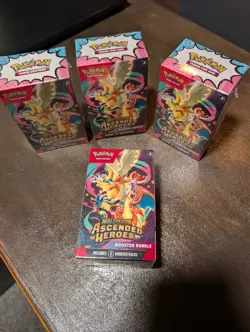 Pokemon Mega Evolution Ascended Heroes Booster Bundle Lot of 4! In Hand - Image 3