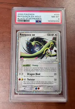 Pokemon Black Star Promo Holo Rayquaza EX #039 PSA 8 NM/Mint - Image 1