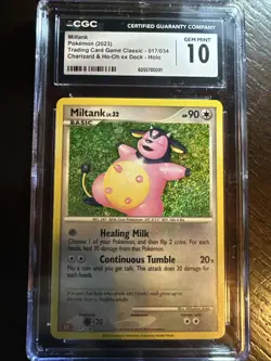 Pokemon 2023 TCG Classic Miltank 017/034 Holo Charizard Ho-Oh Deck CGC GEM 10 - Image 1
