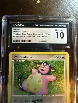 Pokemon 2023 TCG Classic Miltank 017/034 Holo Charizard Ho-Oh Deck CGC GEM 10 - Image 3