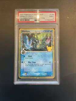 Pokemon PSA 9 Mimikyu holo Celebrations swsh136 promo - Image 1