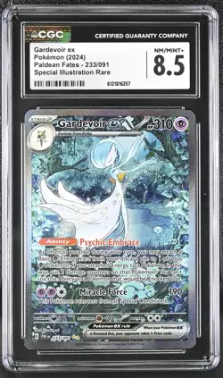 2024 Pokemon Paldean Fates Gardevoir ex SIR CGC 8.5 #233/091 - Image 1