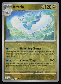 ALTARIA 134/191 UNCOMMON SURGING SPARKS POKEMON REVERSE HOLO NM/M - Image 1