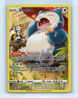Pokemon tcg SWSH11: Lost Origin Trainer Gallery Snorlax Near Mint or Better - Image 1