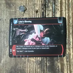 Star Wars TCG Luke's Warning Battle Card - Image 1