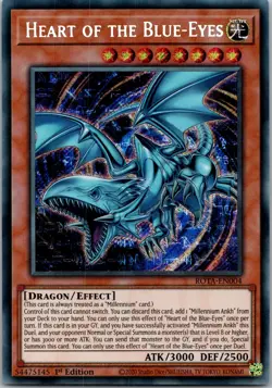 Yugioh Heart of the Blue-Eyes ROTA-EN004 1st Edition Secret Rare NM - Image 1