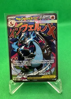 Pokemon Mega Charizard X EX Promo Full Art Holo Me: Mega Evolution 023 English - Image 1