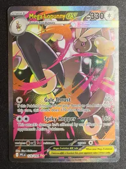 Near Mint Mega Lopunny EX 128/094 Pokemon Phantasmal Flames - Image 1