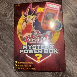 Yu-Gi-Oh! Mystery Power Box Cyber Stein PSA 10 U (3 Booster, 5 Bonus, 1 Deck) - Image 1