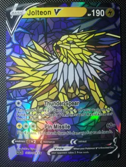 Jolteon Pokemon TCG Custom Textured DIY Holo Foil Card - Image 1