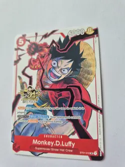 One Piece TCG - Monkey D. Luffy ST01-012 - 3rd Anniversary Promo Card - ENG - NM - Image 3
