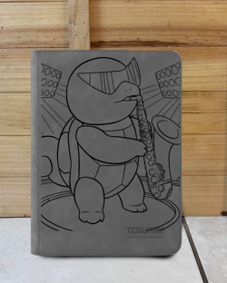 Pokemon Laser Engraved Trading Card Binder Squirtle (Made To Order) - Image 3