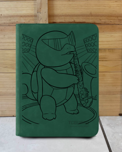 Pokemon Laser Engraved Trading Card Binder Squirtle (Made To Order) - Image 4