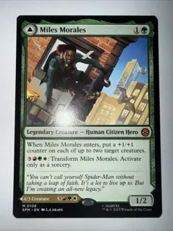 Marvel's Spider-Man Miles Morales Regular Card Magic: The Gathering Nm EN #108 - Image 1