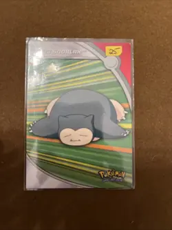 Pokemon 143 Snorlax Card 2000 Topps TV Animation Edition S3 Heroes Villains MP - Image 1