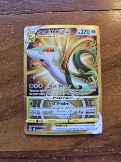 Pokemon Card Lot Of 3 Gold Cards (Quaquaval Ex, Miraidon Ex, Serperior Vstar) - Image 3