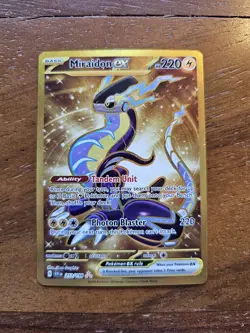 Pokemon Card Lot Of 3 Gold Cards (Quaquaval Ex, Miraidon Ex, Serperior Vstar) - Image 5