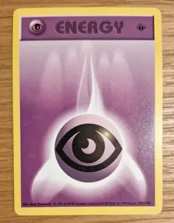 Pokemon Card - Base Set Psychic Energy 1st Edition Shadowless 101/102 Near Mint! - Image 1