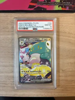 Iono's Bellibolt EX 183/159 SV09 Journey Together Pokemon TCG Card PSA 10 - Image 1