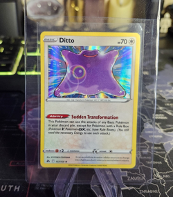 🟣 Ditto - #107/159 2023 Crown Zenith Holo Rare Near Mint (Raw) Pokemon Card NM - Image 1