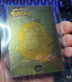 ✨ Rare Shiny Gold Foil 🦆 PSYDUCK Pokemon Card – Danone Stadium Series (2000) ✨ - Image 3
