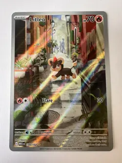 Litleo 139/132 Illustration Rare Pokemon Card Mega Evolutions - English TCG - Image 2