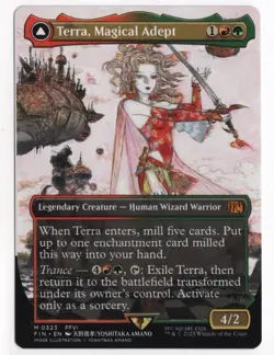 Terra, Magical Adept (Borderless) Final Fantasy Regular Magic The Gathering NM - Image 1