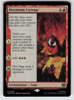 Maximum Carnage Foil R Marvel's Spider-Man 83 NM - Image 1