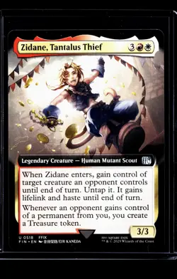 2025 MTG Magic the Gathering Final Fantasy Extended Art Zidane Tantalus Thief - Image 1