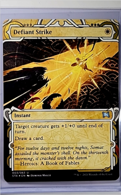 2021 MTG Magic The Gathering STA Mystical Archives Foil Etched #3 Defiant Strike - Image 1