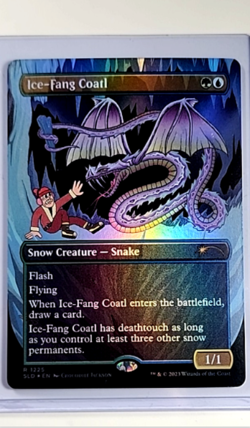 2023 MTG Magic The Gathering SLD Secret Lair Borderless Foil 1225 Ice-Fang Coatl - Image 1