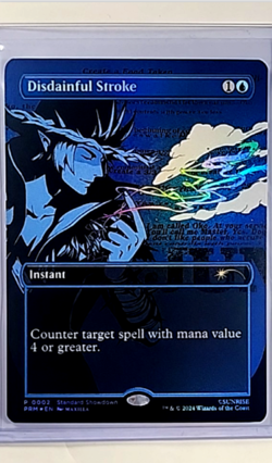 MTG Magic The Gathering Std Showdown Borderless Promo Foil #2 Disdainful Stroke - Image 1