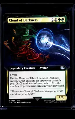 MTG Magic The Gathering FIN Final Fantasy Extended Art #481 Cloud of Darkness - Image 1
