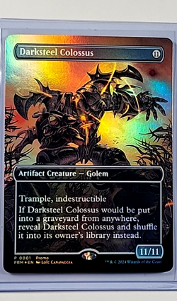 2024 MTG Magic the Gathering Unique and Misc Promo Foil #1 Darksteel Colossus - Image 1