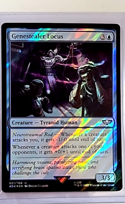 2022 MTG Magic the Gathering 40K Warhammer 40k Surge Foil #21 Genestealer Locus - Image 1