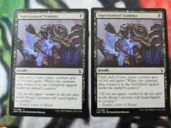 Mtg misprint black dot Supernatural Stamina Amonkhet Regular - Image 1